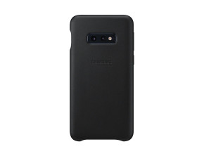 Луксозен гръб от естествена кожа оригинален EF-VG970LBEG за Samsung Galaxy S10e G970 черен